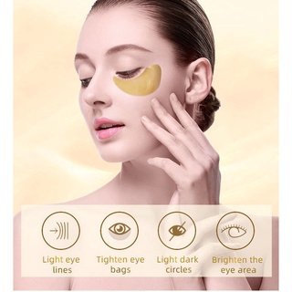 Ready stock❀ Golden Lady Eye Mask Moisturizing And Firming Eye Mask Moisturizing And Diminishing Dark Circles And Eye Patterns Eye Patch (COD)
