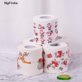 (NgFlute) Servilleta de mesa de navidad casa Santa Claus baño rollo de papel higiénico decoración de navidad