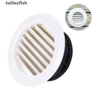 Tuilieyfish Exterior Wall Air Vent Grille Plastic Round Air Exhaust Vent Grille Ducting CO