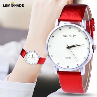 Women Faux Leather Strap Round Dial Watch Great Couple Watches Business Quartz Watch