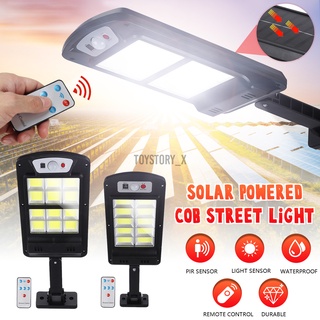 luz de calle led solar 240 cob impermeable sensor de control remoto de pared lámpara de carretera