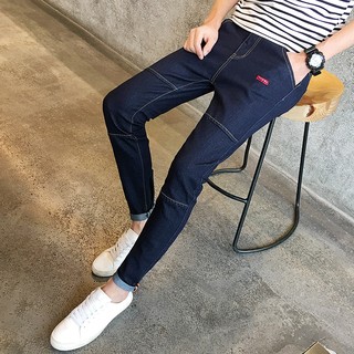 Otoño nueve puntos Jeans hombres Slim coreano Trend 2021 nuevos hombres 9 pies pantalones
