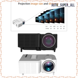 Mini proyector Portátil De video-proyector/película multimedia Para cine en casa/Fit Full Hd 1080p