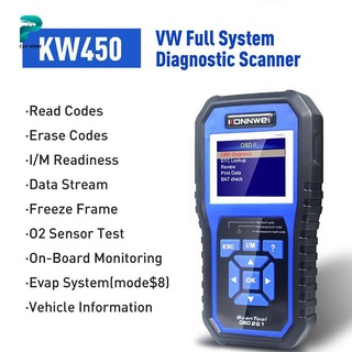 KW450 12V Elite OBD2 herramienta de diagnóstico ABS Airbag diagnóstico escáner automotriz (2)