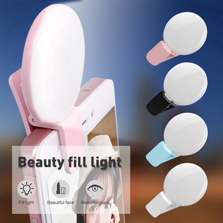 Mini luz LED Para Selfie con 4 colores recargable USB Celular