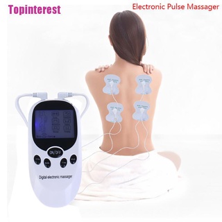 [Topinterest] 6 modos TENS masajeador corporal Digital EMS dispositivo eléctrico estimulador muscular de pulso
