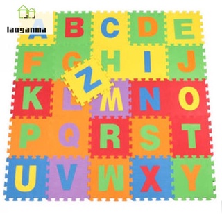 Alfabeto (A-Z) rompecabezas piso alfombras de espuma conjunto alfabeto rompecabezas azulejos estera educativo aprendizaje juguete para niños pequeños bebé
