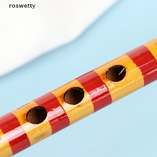 roswetty 1 pieza instrumento musical de bambú de flauta profesional hecho a mano para estudiantes principiantes co