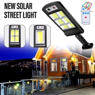Lámpara De Calle Solar Sensor LED 500W/6000K Impermeable Con Control Remoto Periférico Luz De Pared