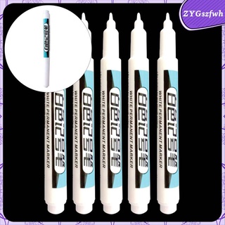 10 Pieces Paint Pens White Marker Grout Pen for Drawing, Highlighting Wood,