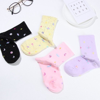 Calcetines De algodón/cómodos/transpirables/multicoloridos/calcetines para mujer (7)
