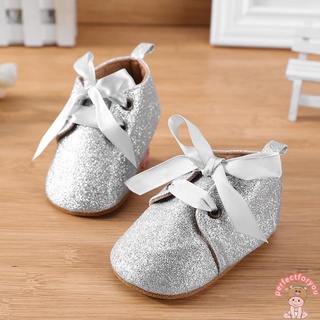 WALKERS lindo princesa bebé prewalker niñas bowknot cordones zapatos primeros caminantes