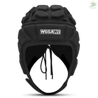 Ajustable portero casco deportivo fútbol fútbol Rugby portero casco Protector de cabeza sombrero Protector de cabeza