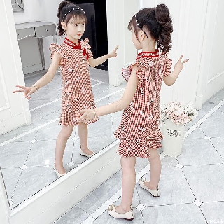 Ropa infantil niñas Cheongsam vestido 2020 coreano ropa de niños