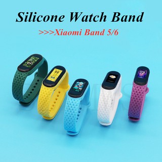 Xiaomi Band 5 6 4 3 correa de muñeca de silicona para Mi Band 5 6 4 3Smart Watch impermeable