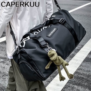 Caperkuu bolsa de viaje de los hombres de gran capacidad ligera portátil bolsa de fitness seco y húmedo separación de negocios de viaje de viaje bolsa de equipaje