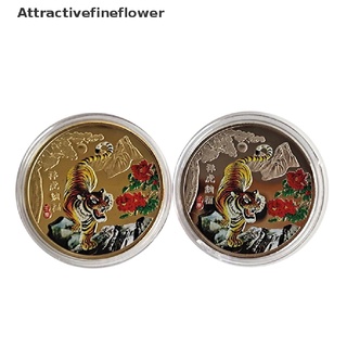 [aff] moneda de oro del año nuevo 2022 doce monedas conmemorativas decorativas del zodiaco tigre