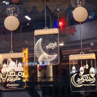 [sixhumor] eid mubarak ramadan led luz nocturna mubarak islam musulmán fiesta colgante decoración co