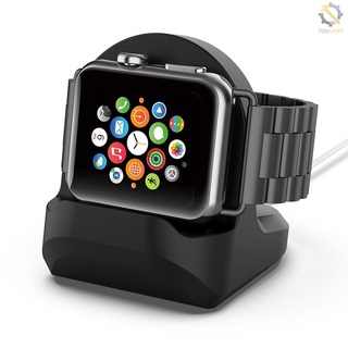 base de sílice compatible con apple watch titular de mano libre de cable agujero soporte de carga compatible con iwatch watch dock soporte (4)
