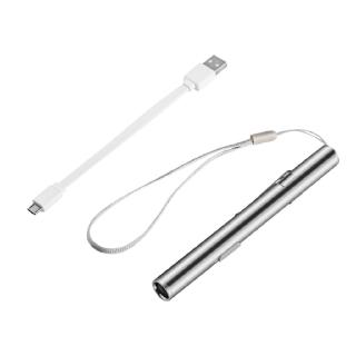 [my] linterna LED recargable con forma de bolígrafo en forma de pluma médica con Clip