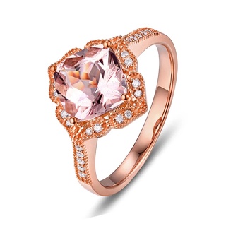 anillo de moda 925 joyería de plata con piedras preciosas de circonita oro rosa anillos de dedo para las mujeres boda compromiso fiesta accesorios