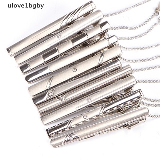 ulov: clip de corbata de plata para hombre, acero inoxidable, cierre liso, broches, joyería.