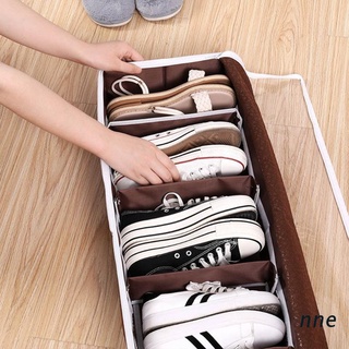 nne. organizador de almacenamiento de zapatos grande debajo de la cama se adapta a 5 pares de zapatos debajo de la cama resistentes