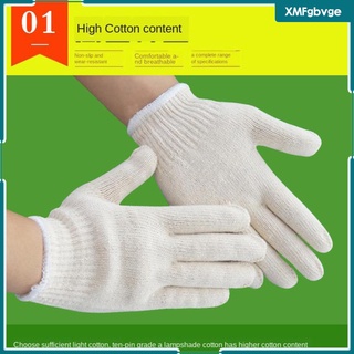 12piars algodón engrosado guantes de punto guantes de trabajo seguro guantes de trabajo