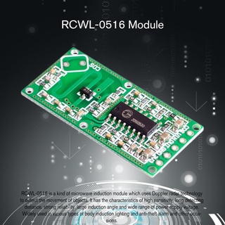 rcwl-0516 doppler sensor de radar detector de movimiento de microondas módulo accesorios (7)