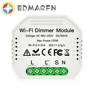 EDMARFN 1 Gang DIY Mini LED WiFi Dimmer Módulo Tuya Remoto 1 Vía Interruptor De Luz Inteligente