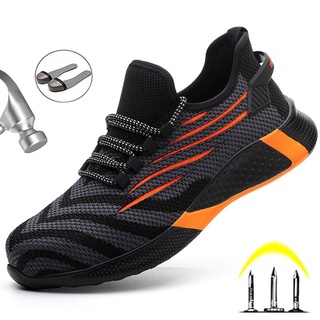 2020 zapatos de seguridad de los hombres de acero del dedo del pie zapatos de trabajo Anti-aplastamiento botas de seguridad de trabajo de los hombres zapatos de los hombres botas fJ3f