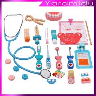 [yaramidu] Doctor Kit pretender juego médico enfermera llevar caso educativo Playset juguete