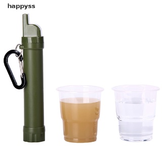 [happy] filtro de agua portátil purificador de filtración paja de emergencia supervivencia al aire libre