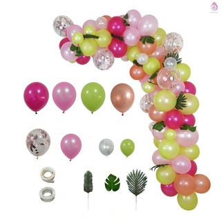 84 pzs globos De verano Estilo hawaiano suministros para fiestas/set De globos para fiestas/niñas/niñas/suministros para fiestas/cumpleaños/fiesta De cumpleaños