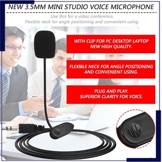 Mini audífonos De 3.5mm/micrófono De diadema con Clip Para Notebook/Pc/escritorio