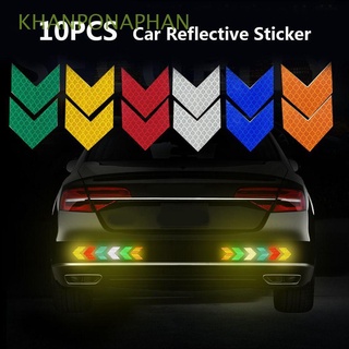 KHANPONAPHAN Personality Car Sticker Funny Car Accessories Reflective Sticker Car-styling Creative Reflective Tape Bumper Sticker Reflector Arrow Decal Exterior Accessories/Multicolor