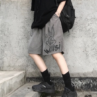 Ins pantalones cortos de los hombres de la marca de moda de cinco puntos pantalones de verano Hip-hop pantalones de tendencia salvaje suelto Harajuku estilo Casual pantalones de los hombres
