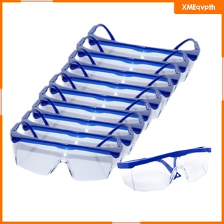 conjunto de 10 gafas de seguridad gafas de protección ocular deportes a prueba de polvo anti-niebla (1)