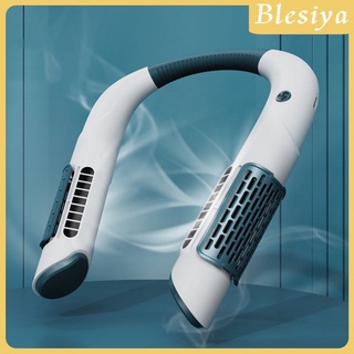 [BLESIYA] Ventilador portátil para cuello, recargable por USB para hombres y mujeres, ventilador perezoso de 3 velocidades, enfriamiento de verano para interiores al aire libre