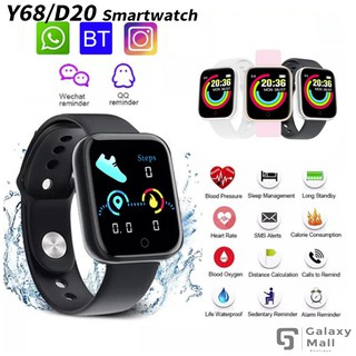 【Galaxy】Venta más caliente Reloj inteligente Y68/D20 reloj inteligente con Bluetooth Usb con Monitor de tarjeta 1.44inch big screen fitpro sportwatch for Android Ios
