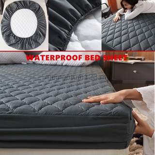 100% algodón impermeable Protector de colchón individual Queen King Size lavable sábana bajera ajustable Whaterproof sábana Cadar (antibacteriano y Anti-mite) sábana de cama (1)