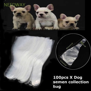 Needway 10/20/30/50/100PCS inseminación Artificial esperma clínica equipo Semen colección bolsa PE perro crianza mascota canina desechable