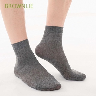 brownlie moda media negro mercerizado calcetines de los hombres calcetines desodorante de los hombres de verano delgado transpirable de negocios medio tubo/multicolor
