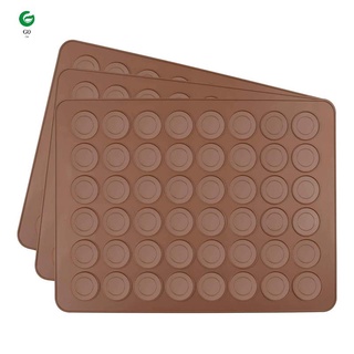3 Pack Macaron Silicone Mat for Perfect Cookies, Non-Stick Coated (1)