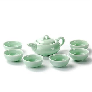 Porcelana china Kung Fu té Set tetera casa Set de té de cerámica mar (7)