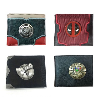 Anime Wallet Avengers4Metal Labeling Wallet Captain America Short Wallet Wallet