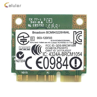 Mini Pci-E Dual Band 300mbps Bcm943228Hmb 4.0 802.11a / B / G / N Wifi Metade Mini Pci-E (1)