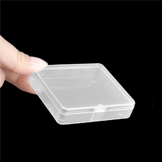 [foodtaste] caja de almacenamiento de plástico transparente de 2 piezas transparentes piezas multipropósito producto caja pequeña [co] (4)