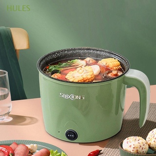HULES Kitchen Hot Pot Mini Electric Steamer Rice Cooker Cooking 1.8L Home Multifunctional Non-stick Frying Pan