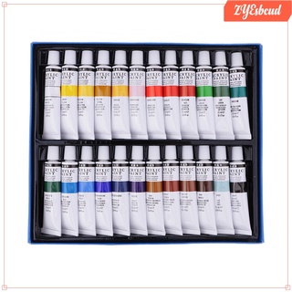 24 colores artista adultos pintura acrílica colorante pigmentos suministro para lienzo